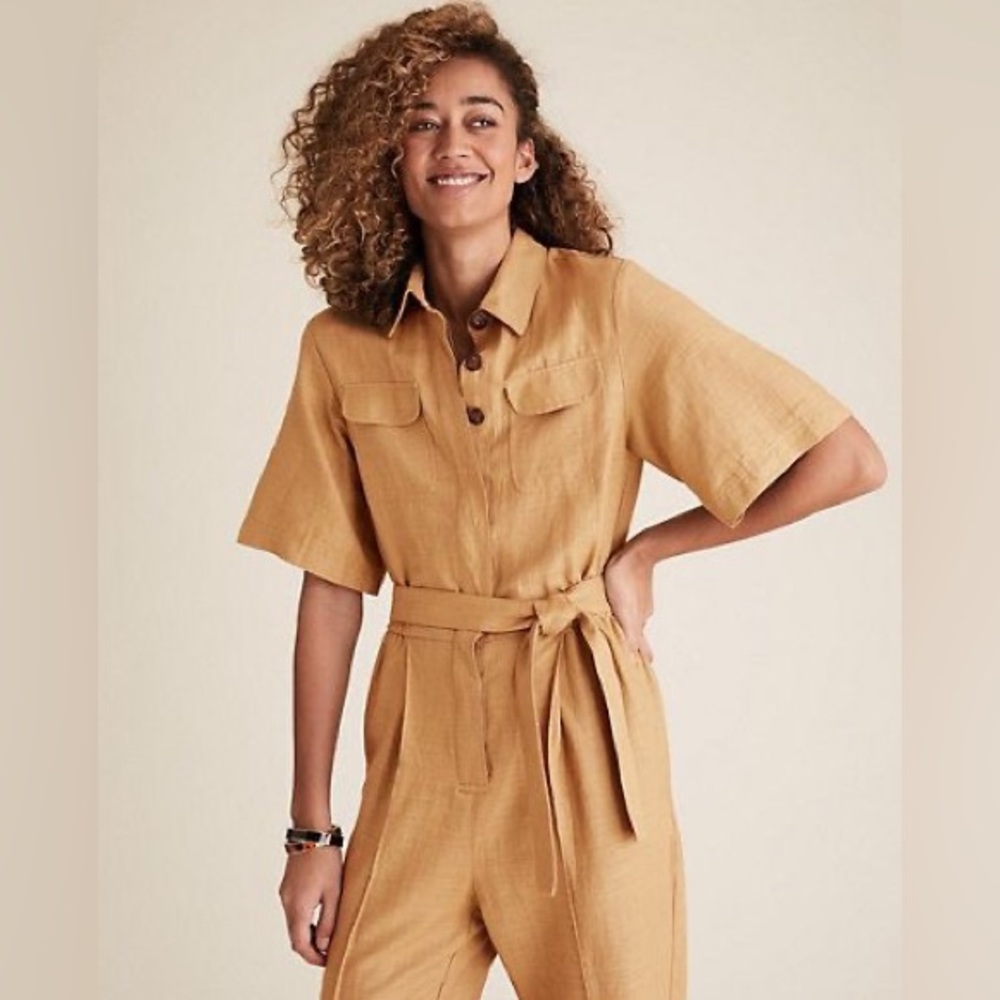 M & S Collection Linen Jumpsuit
